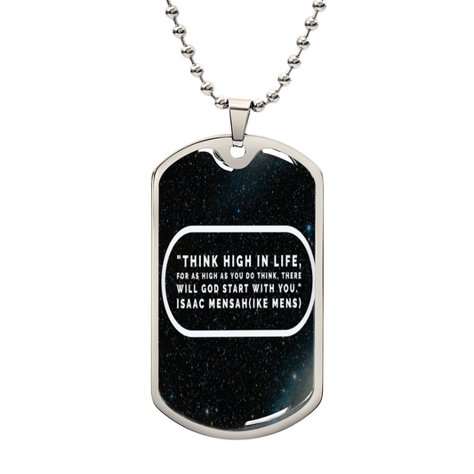 IKE MENS QUOTE MILITARY CHAIN