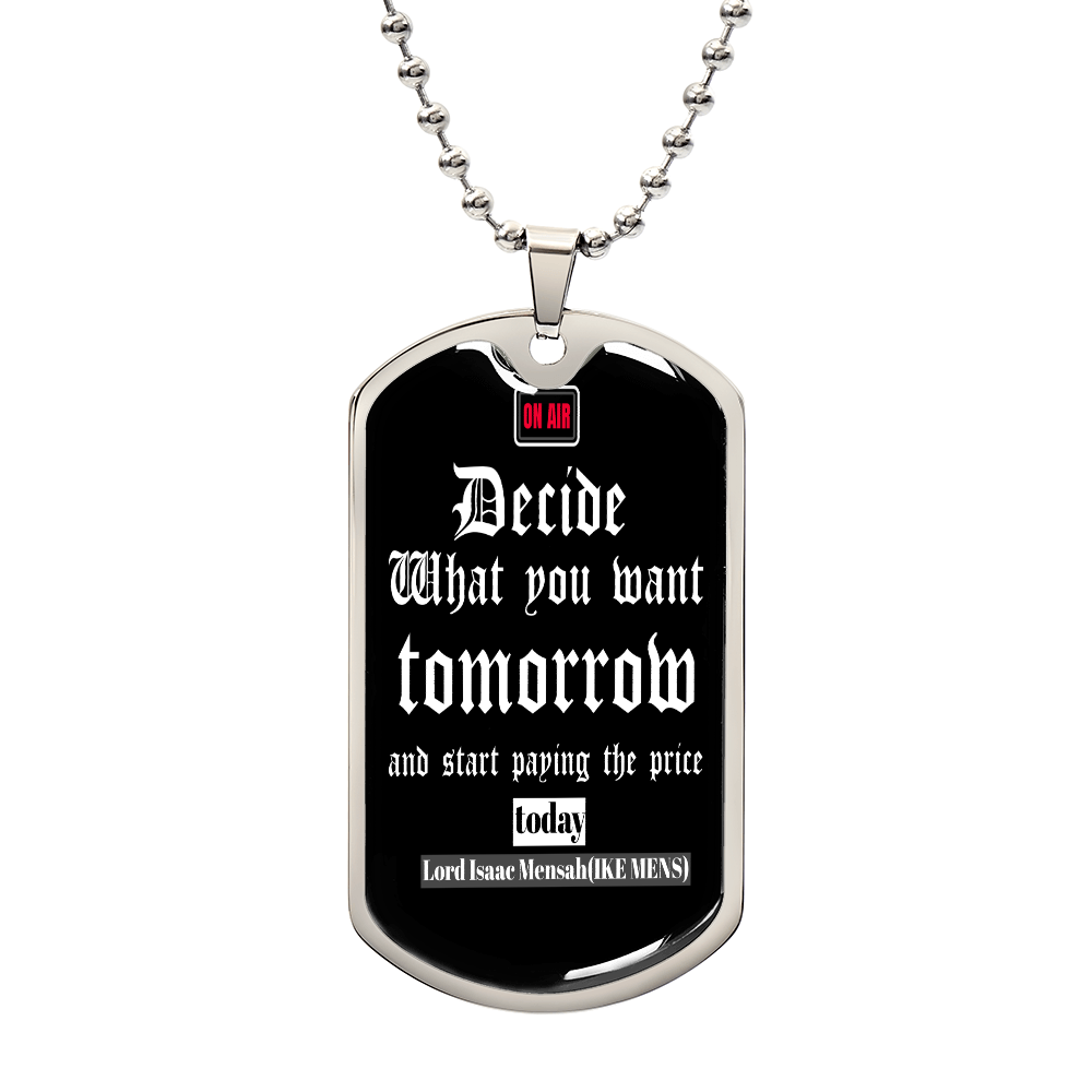 IKE MENS QUOTE MILITARY CHAIN