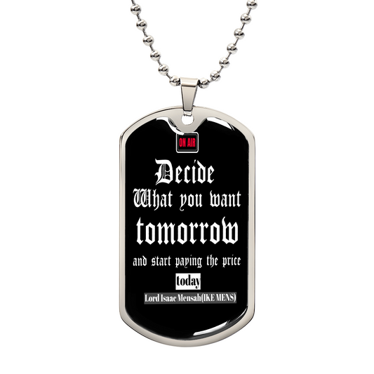 IKE MENS QUOTE MILITARY CHAIN