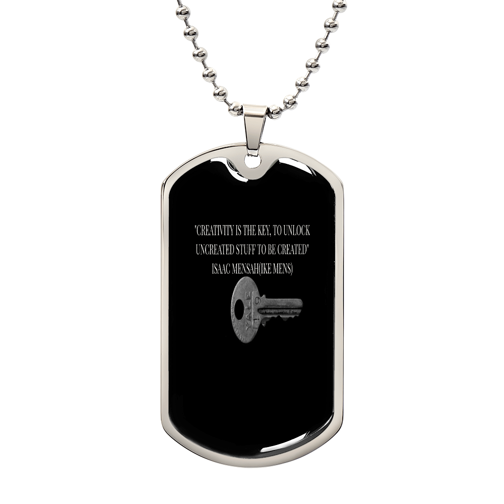 IKE MENS QUOTE MILITARY CHAIN