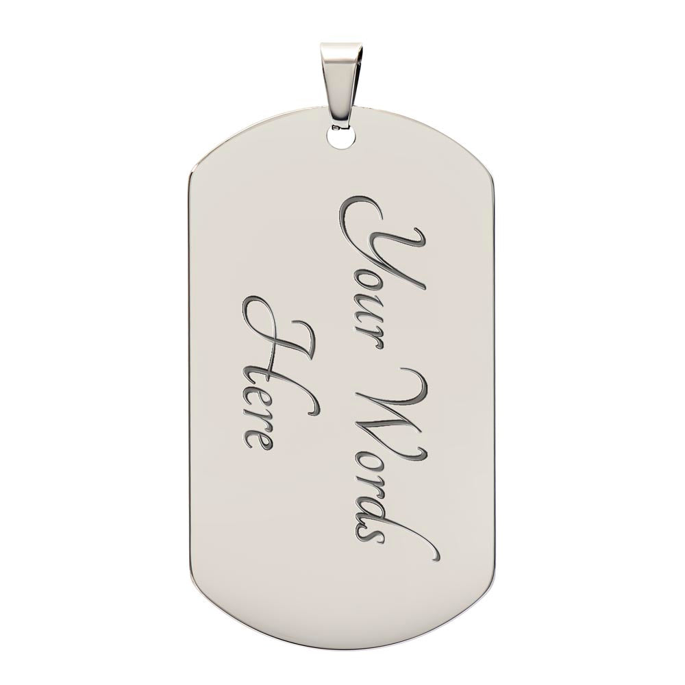 PSALM 2:8 MILITARY CHAIN