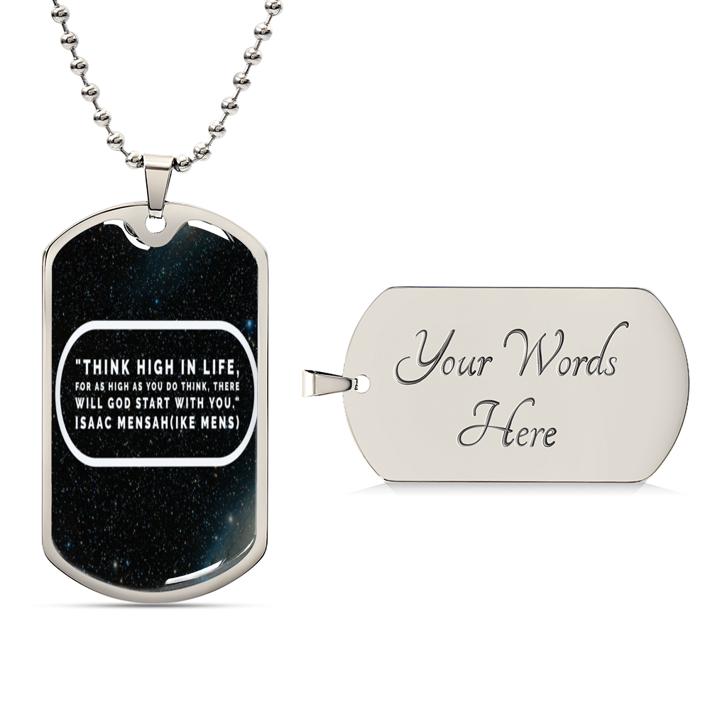 IKE MENS QUOTE MILITARY CHAIN