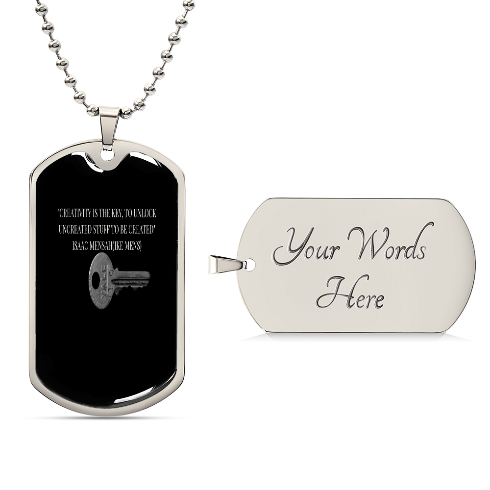IKE MENS QUOTE MILITARY CHAIN