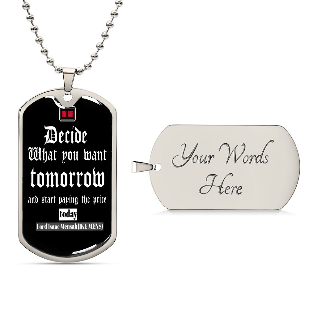 IKE MENS QUOTE MILITARY CHAIN