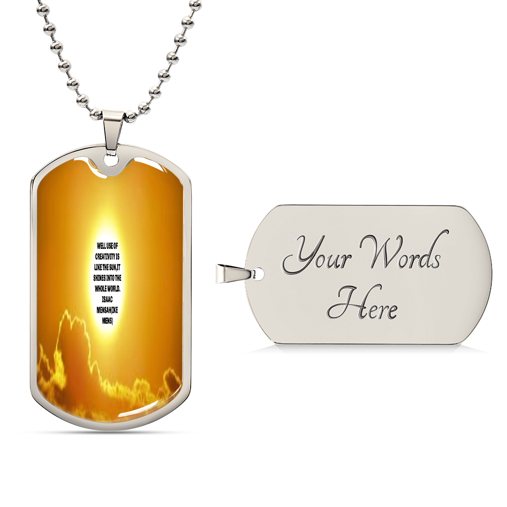 IKE MENS QUOTE MILITARY CHAIN