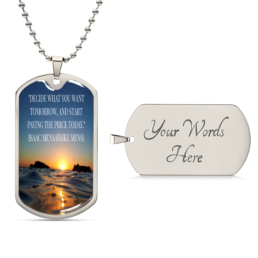IKE MENS QUOTE MILITARY CHAIN