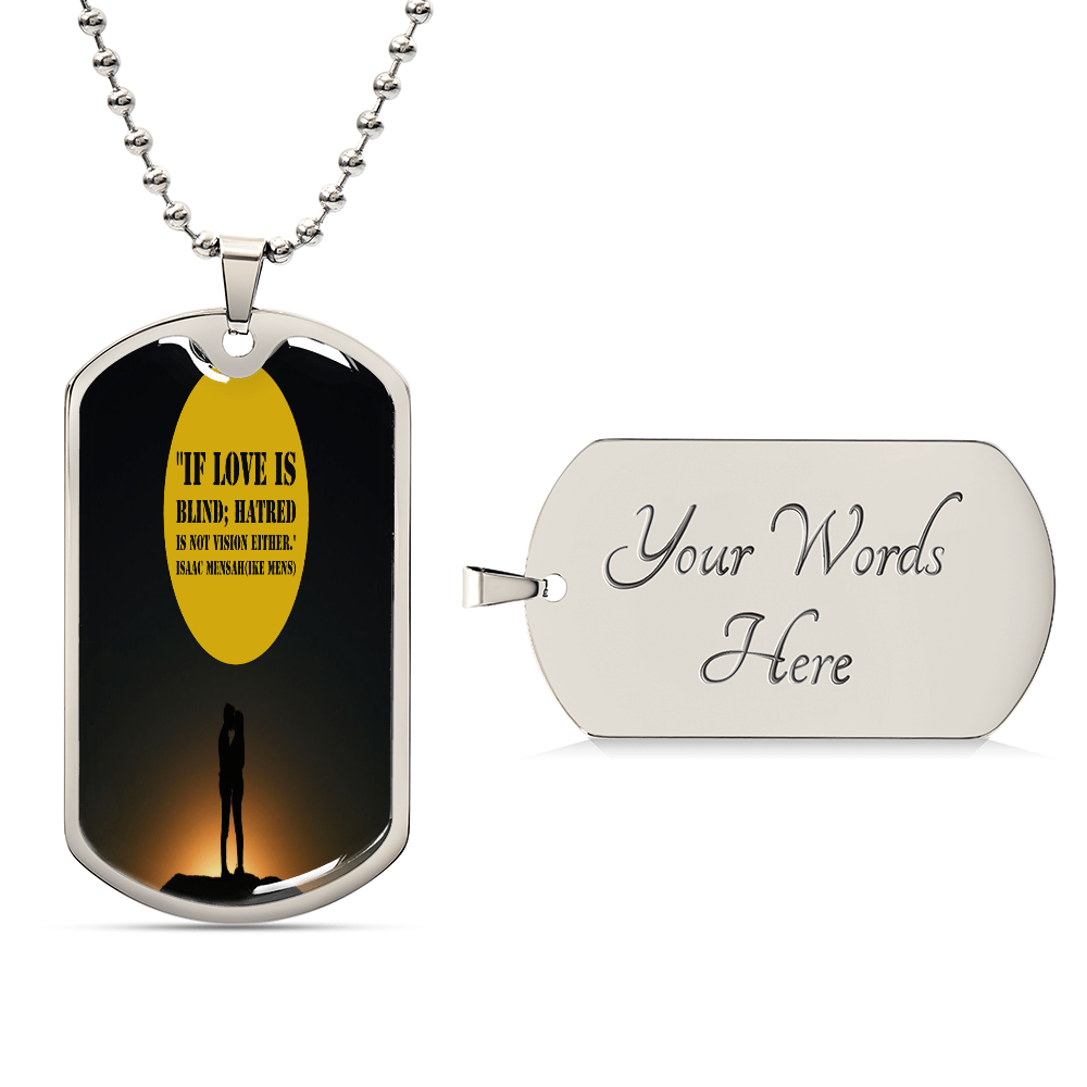 IKE MENS QUOTE MILITARY CHAIN