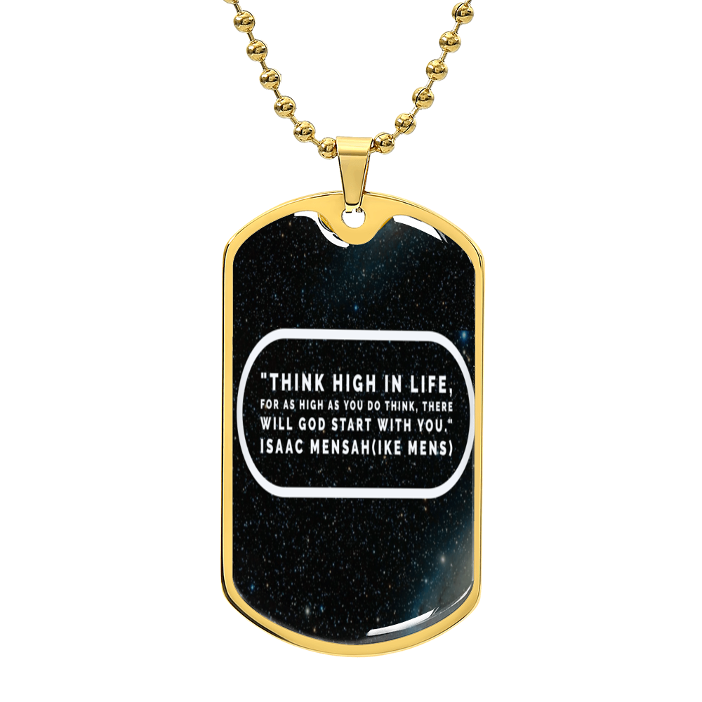 IKE MENS QUOTE MILITARY CHAIN