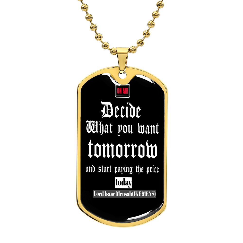 IKE MENS QUOTE MILITARY CHAIN