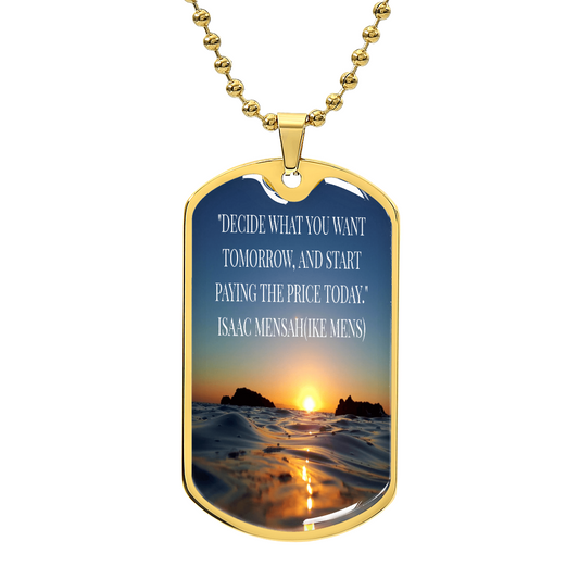 IKE MENS QUOTE MILITARY CHAIN