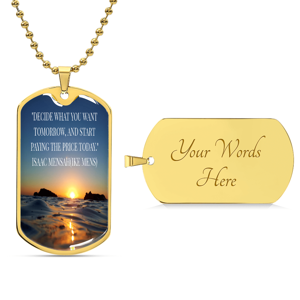 IKE MENS QUOTE MILITARY CHAIN