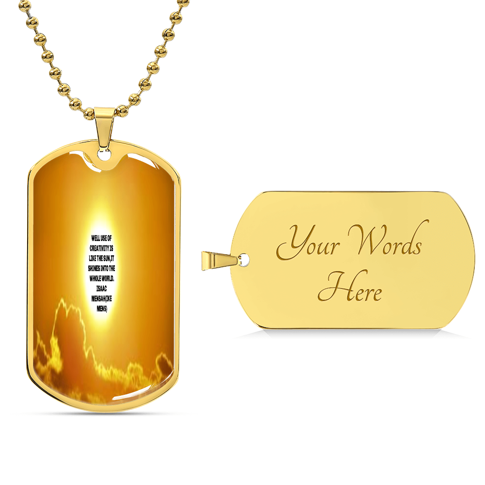 IKE MENS QUOTE MILITARY CHAIN