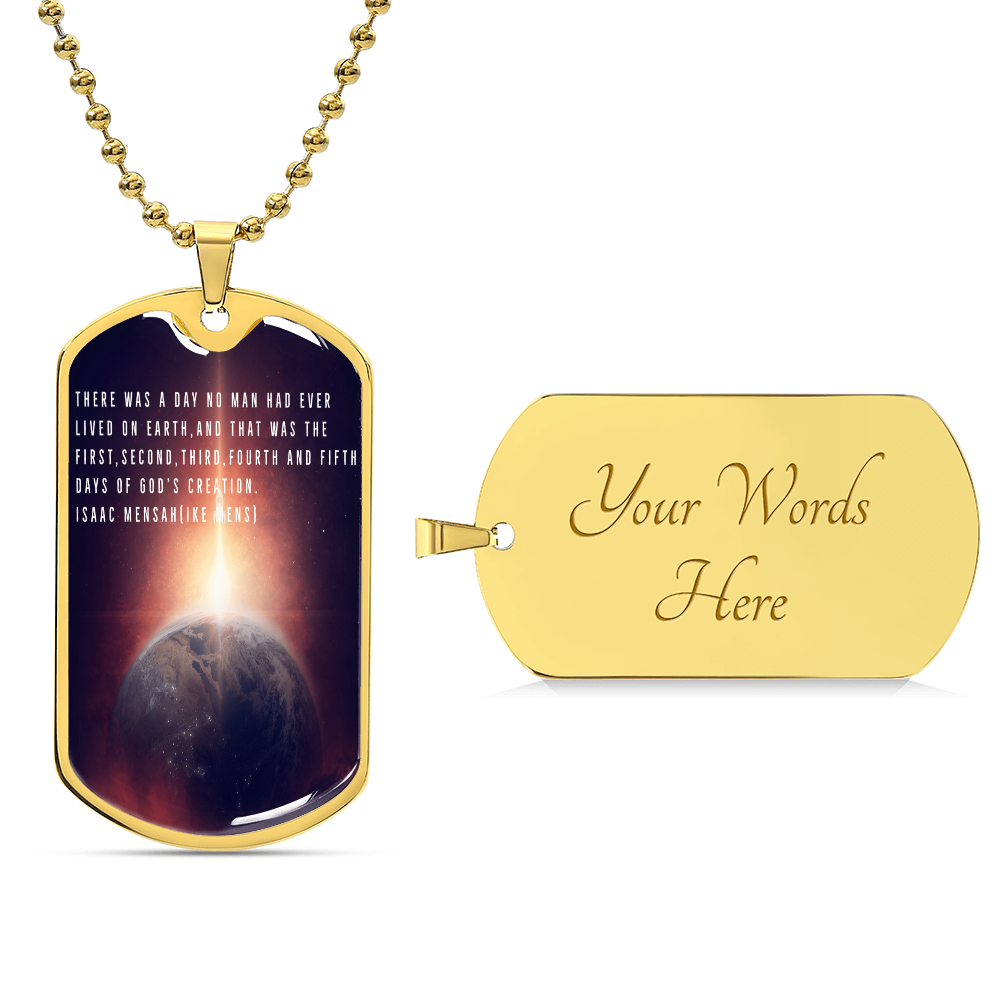 IKE MENS QUOTE MILITARY CHAIN