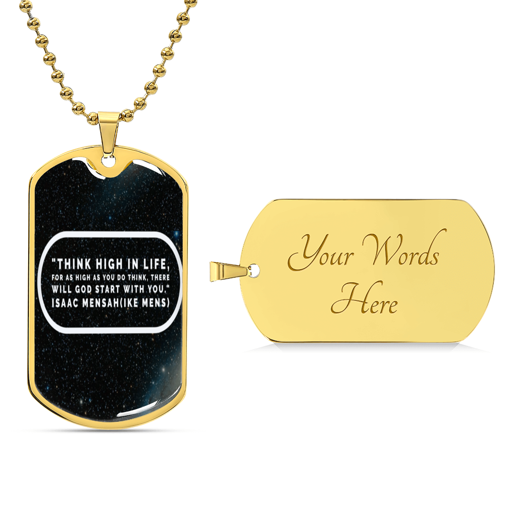 IKE MENS QUOTE MILITARY CHAIN