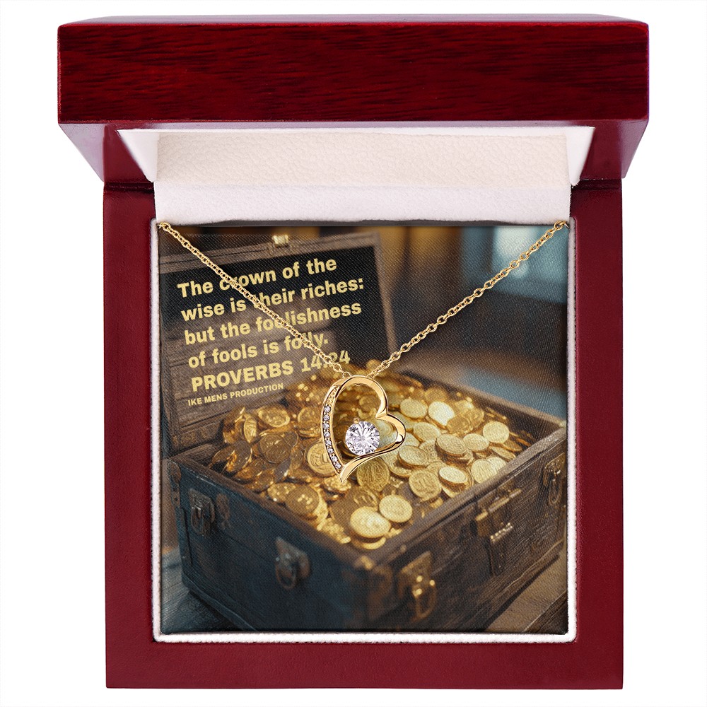 THE CROWN OF THE WISE Forever Love Necklace