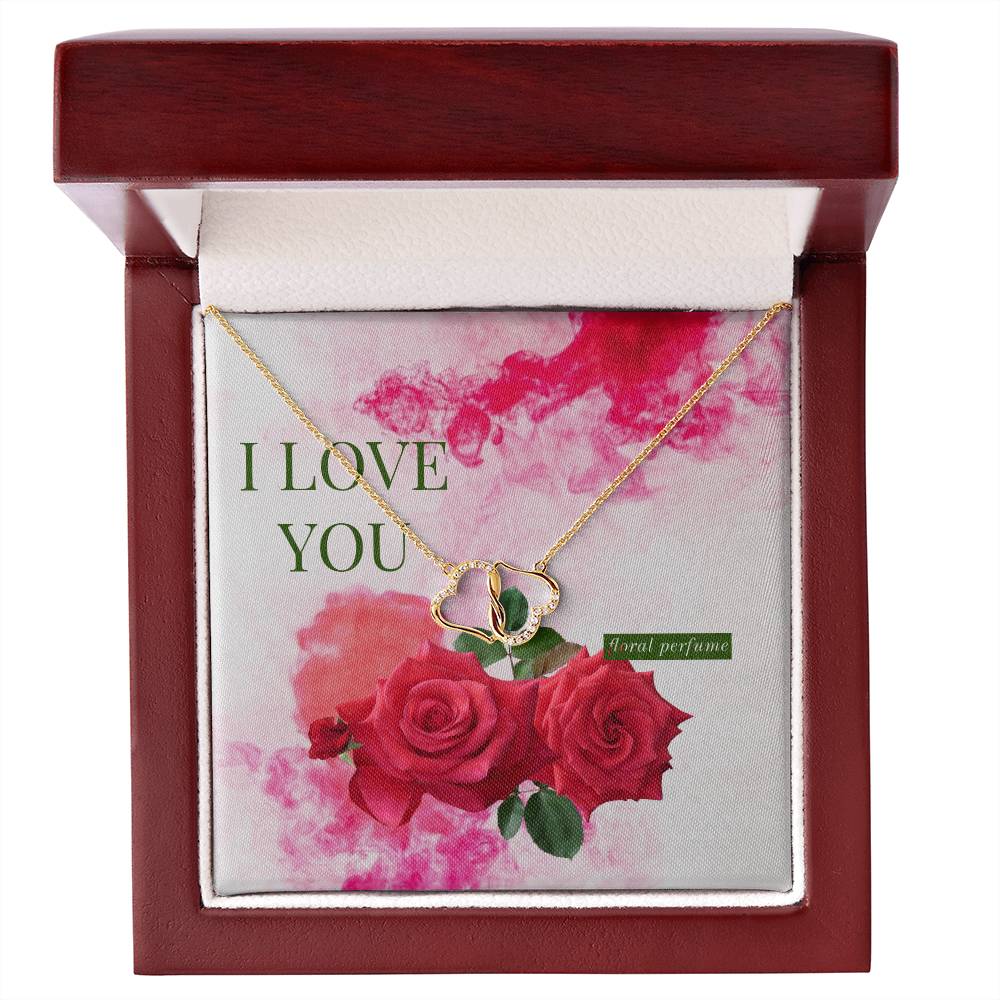 I LOVE YOU  Everlasting Love necklace