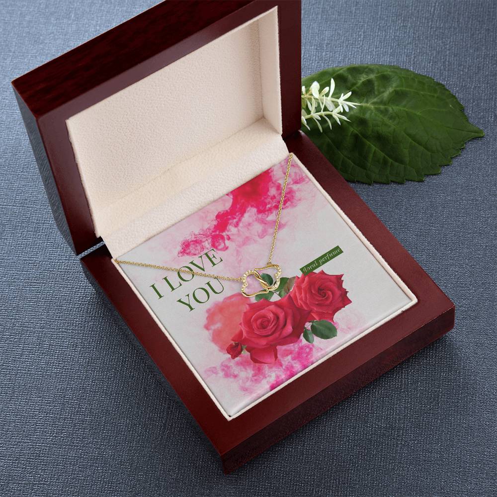 I LOVE YOU  Everlasting Love necklace