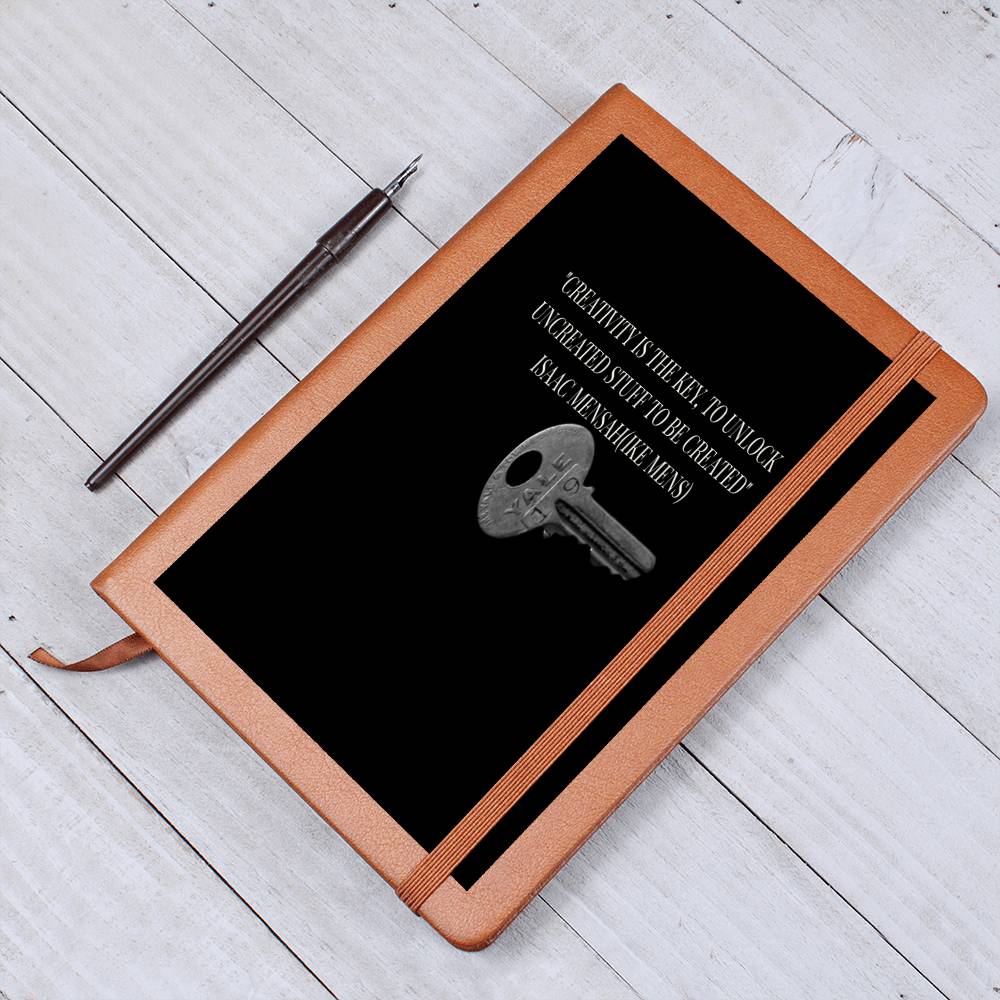 IKE MENS QUOTE  GRAPHIC  LEATHER JOURNAL