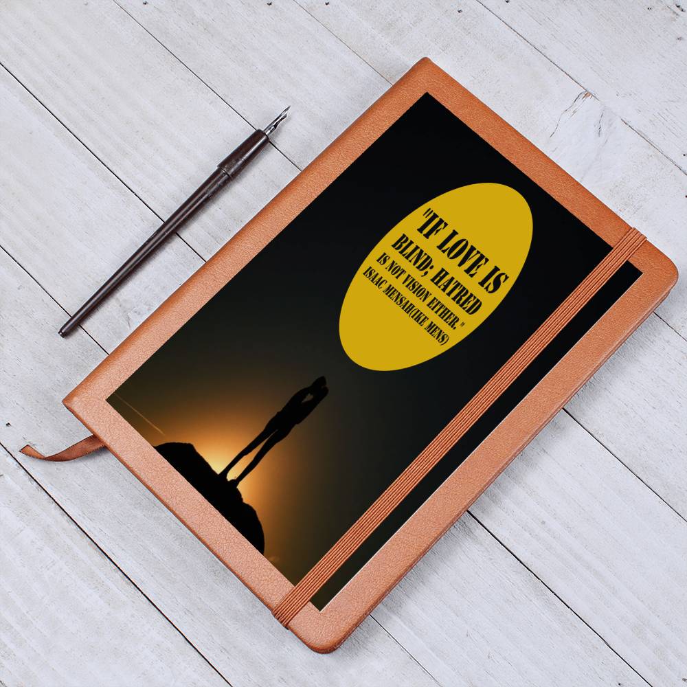 IKE MENS QUOTE GRAPHIC  LEATHER JOURNAL