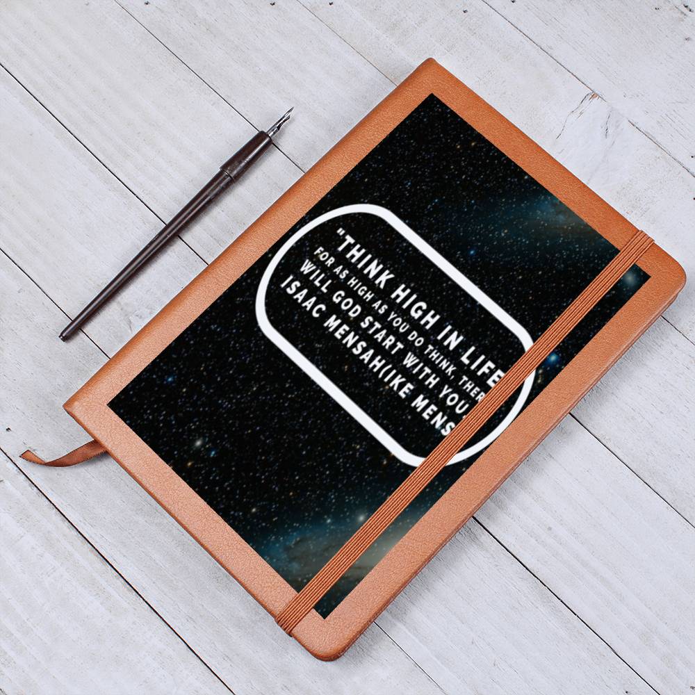 IKE MENS QUOTE GRAPHIC  LEATHER JOURNAL