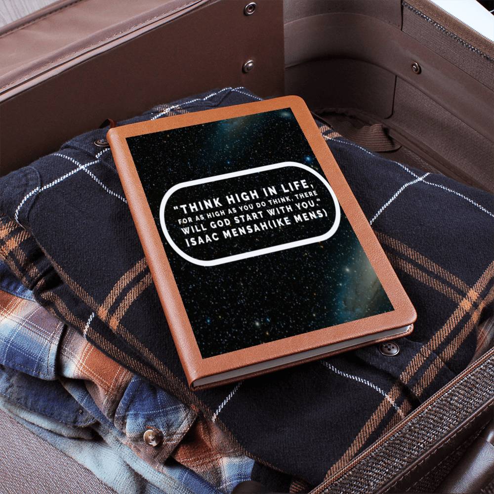 IKE MENS QUOTE GRAPHIC  LEATHER JOURNAL