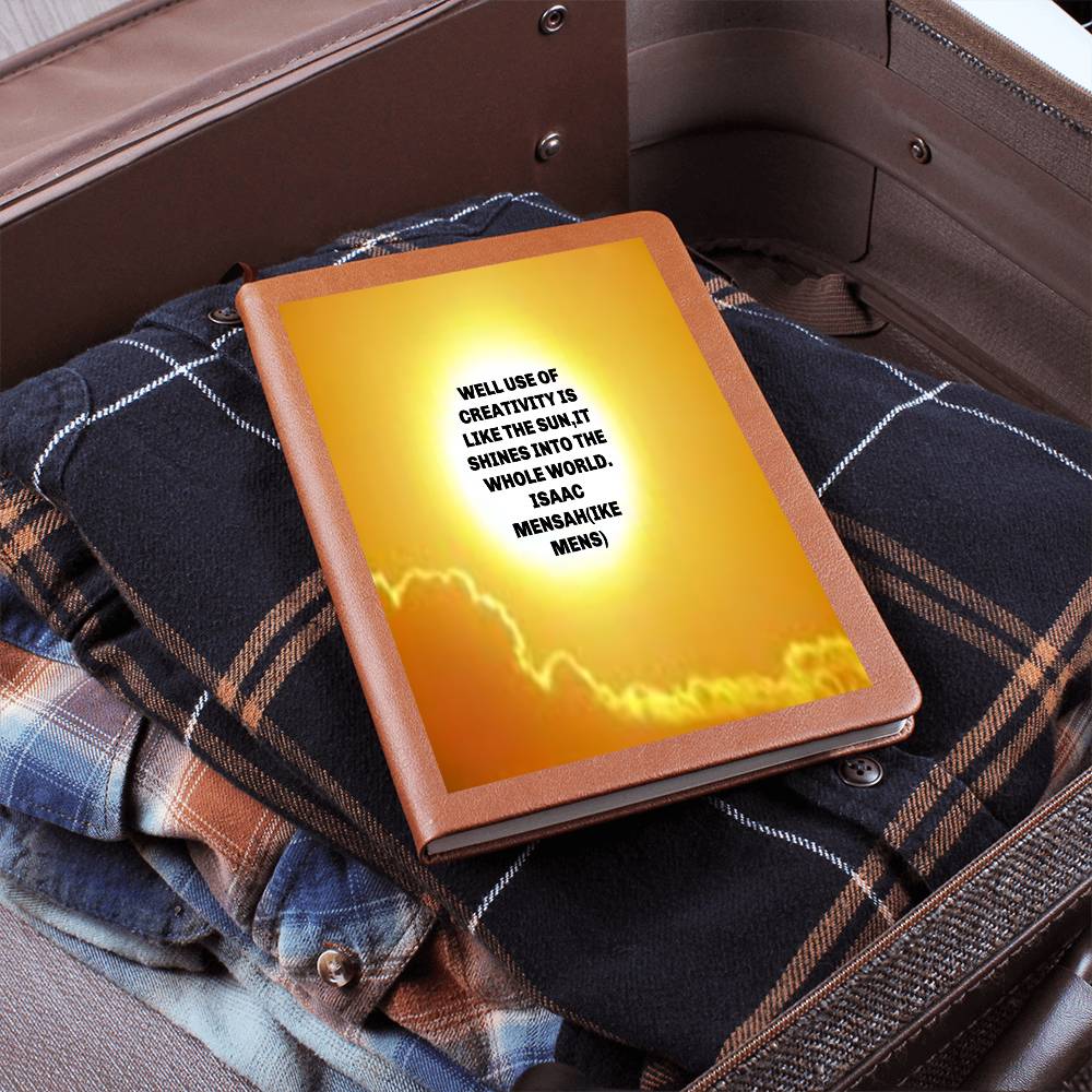 IKE MENS QUOTE GRAPHIC LEATHER JOURNAL