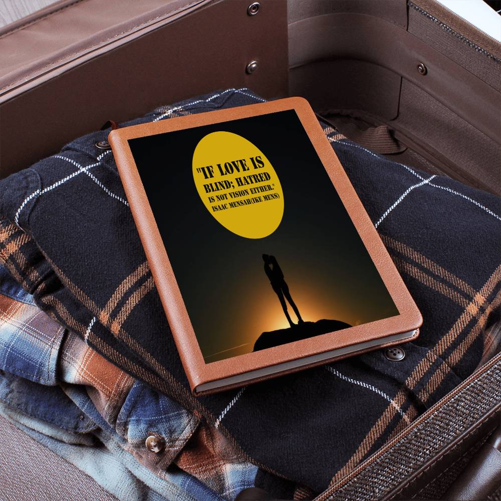 IKE MENS QUOTE GRAPHIC  LEATHER JOURNAL