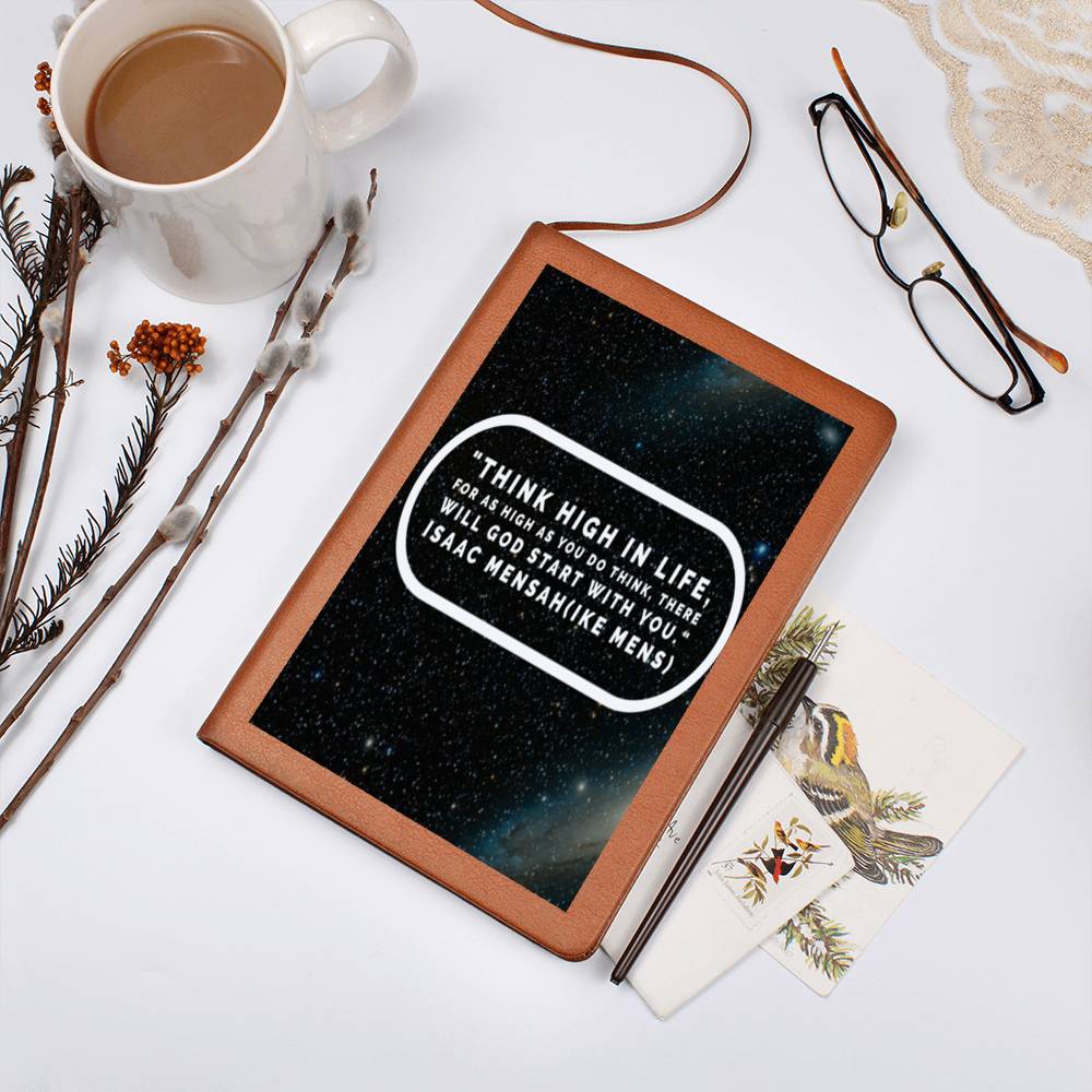 IKE MENS QUOTE GRAPHIC  LEATHER JOURNAL