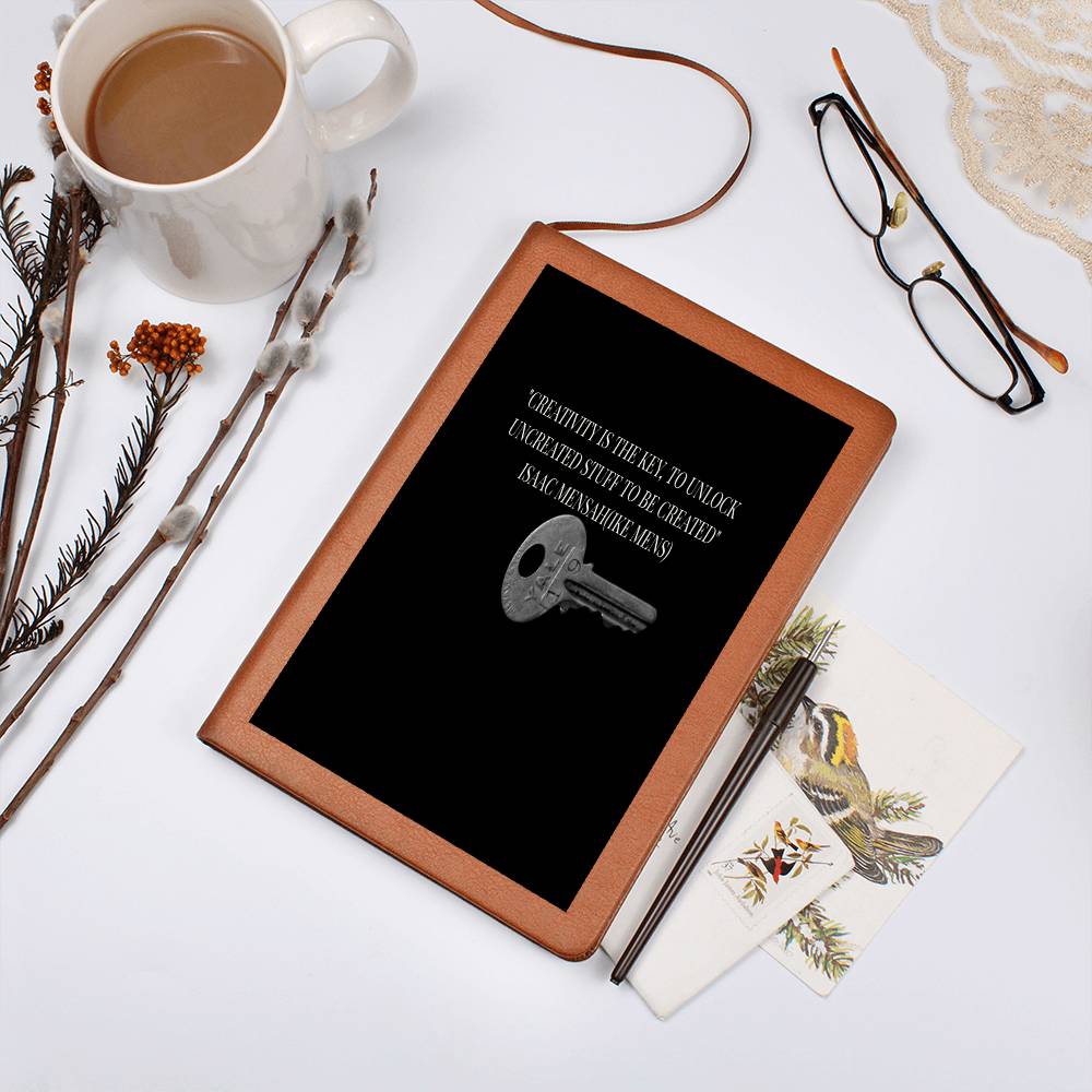 IKE MENS QUOTE  GRAPHIC  LEATHER JOURNAL