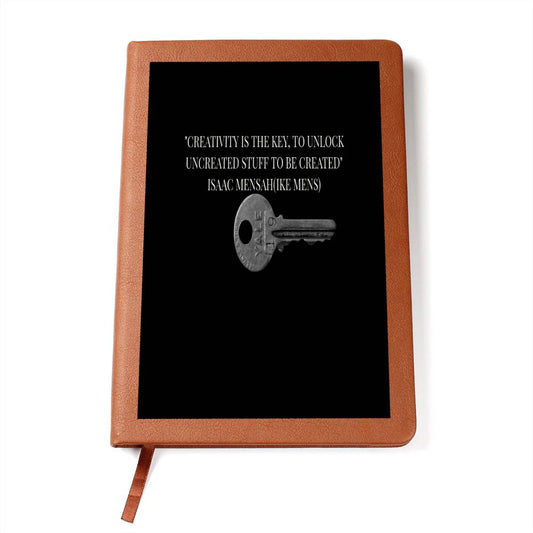 IKE MENS QUOTE  GRAPHIC  LEATHER JOURNAL