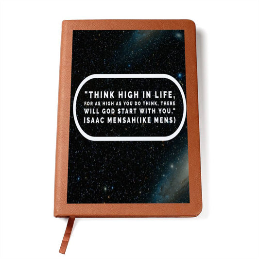 IKE MENS QUOTE GRAPHIC  LEATHER JOURNAL