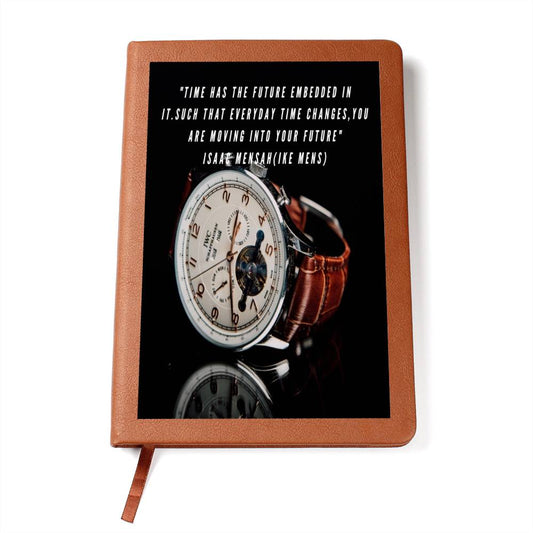 IKE MENS QUOTE GRAPHIC LEATHER JOURNAL