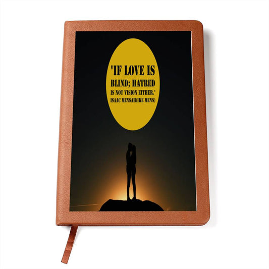 IKE MENS QUOTE GRAPHIC  LEATHER JOURNAL