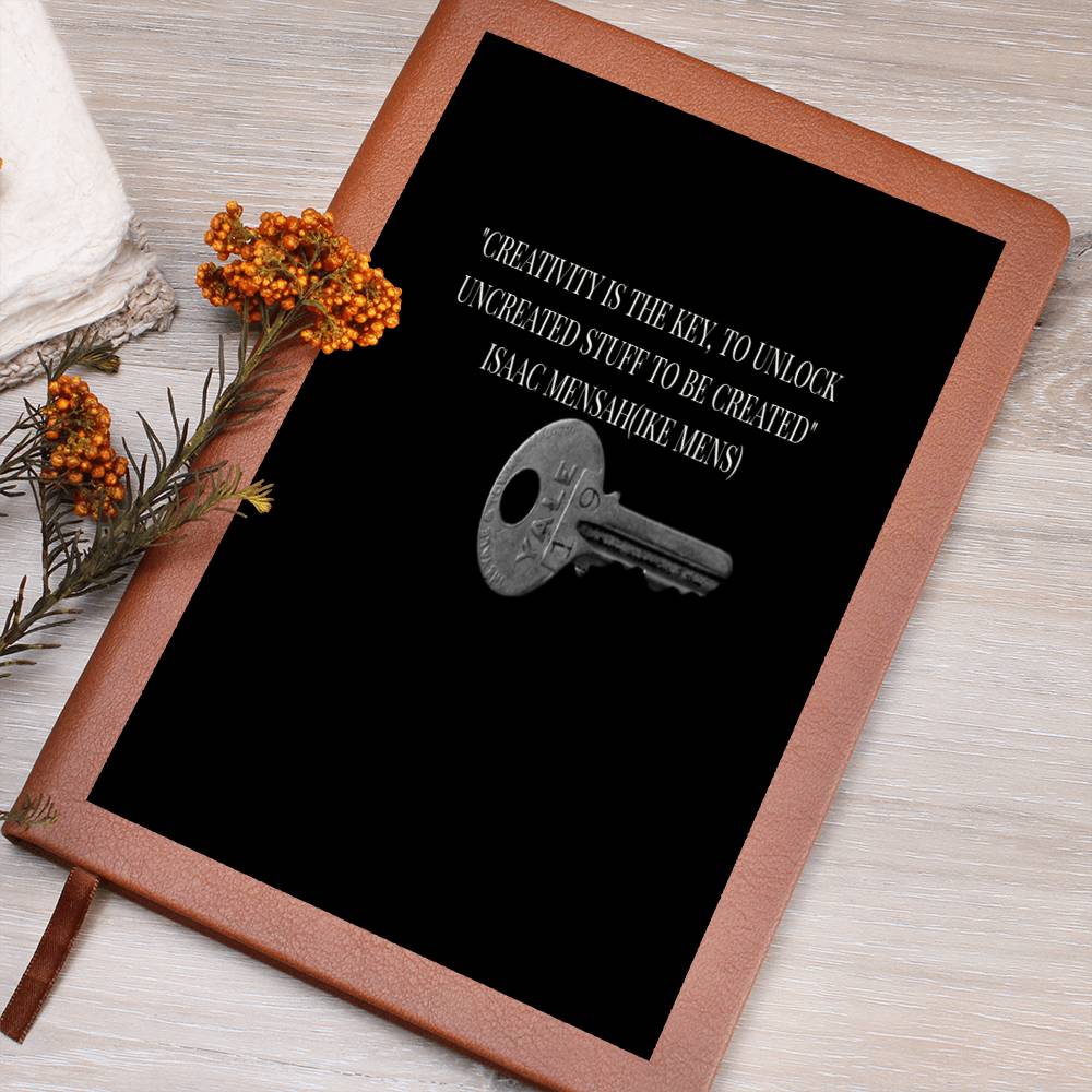 IKE MENS QUOTE  GRAPHIC  LEATHER JOURNAL