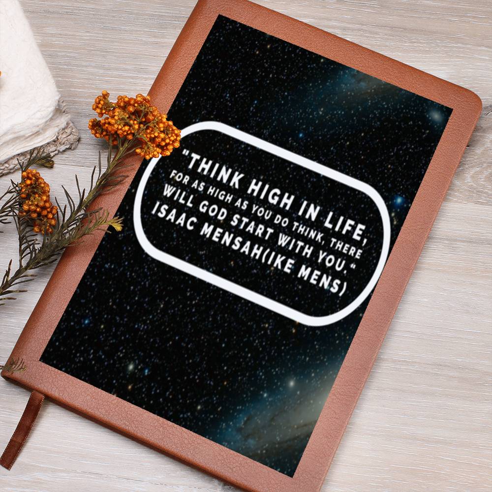 IKE MENS QUOTE GRAPHIC  LEATHER JOURNAL