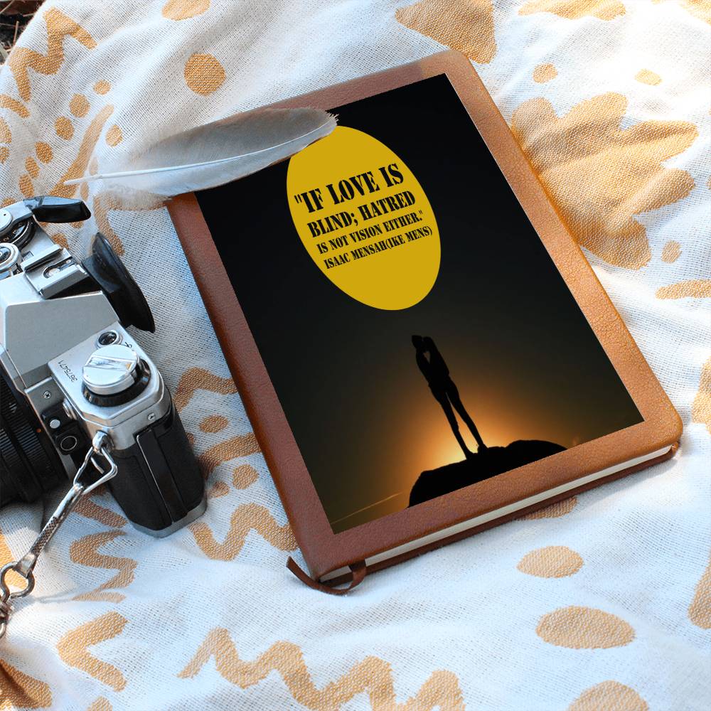 IKE MENS QUOTE GRAPHIC  LEATHER JOURNAL
