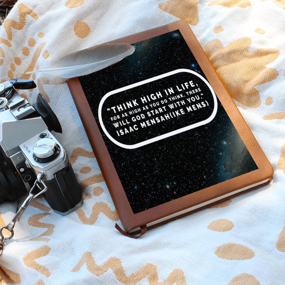 IKE MENS QUOTE GRAPHIC  LEATHER JOURNAL