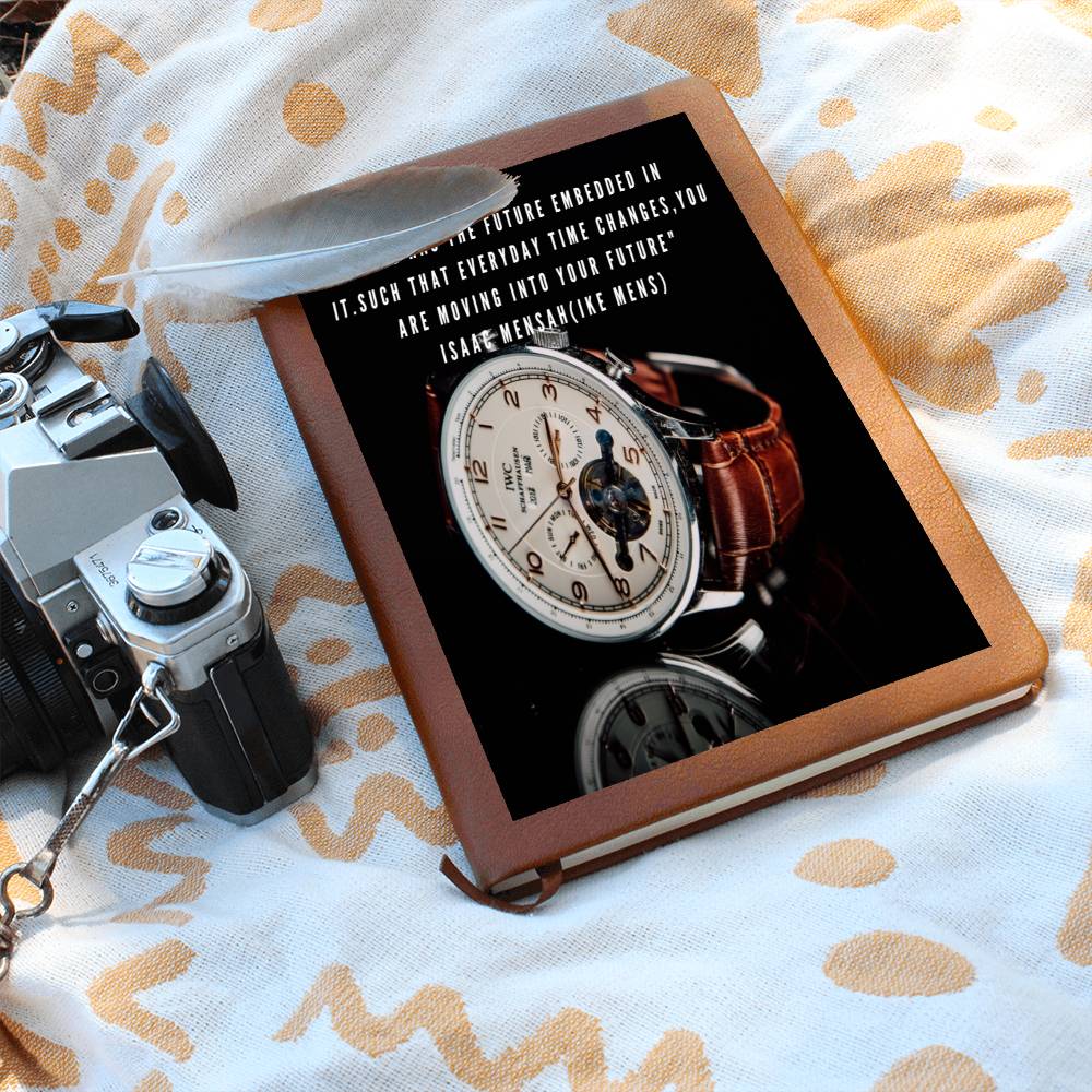 IKE MENS QUOTE GRAPHIC LEATHER JOURNAL