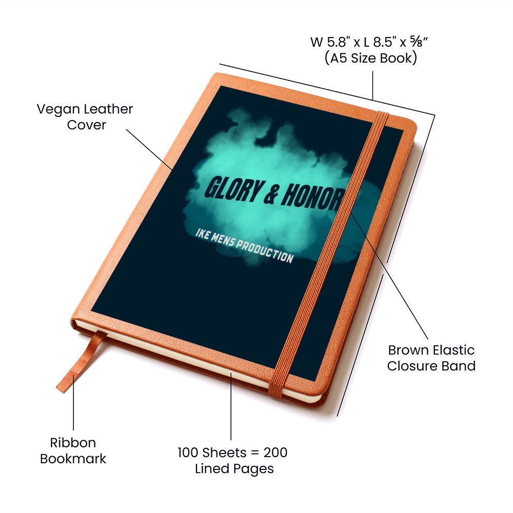 GLORY & HONOR  GRAPHIC  LEATHER JOURNAL