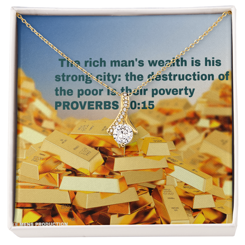 THE RICH MAN'S WEALTH Alluring Beauty Necklace (Yellow & White Gold Variants)