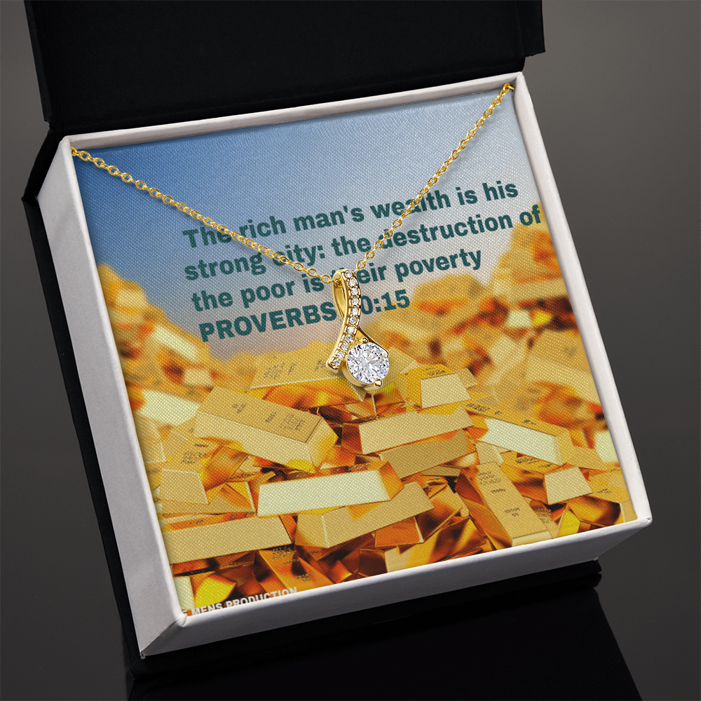 THE RICH MAN'S WEALTH Alluring Beauty Necklace (Yellow & White Gold Variants)