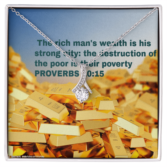 THE RICH MAN'S WEALTH Alluring Beauty Necklace (Yellow & White Gold Variants)