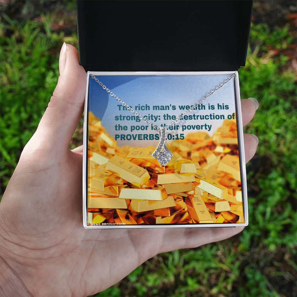 THE RICH MAN'S WEALTH Alluring Beauty Necklace (Yellow & White Gold Variants)