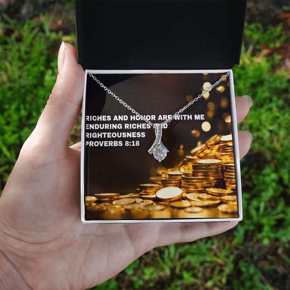 RICHES AND HONOR Alluring Beauty Necklace (Yellow & White Gold Variants)