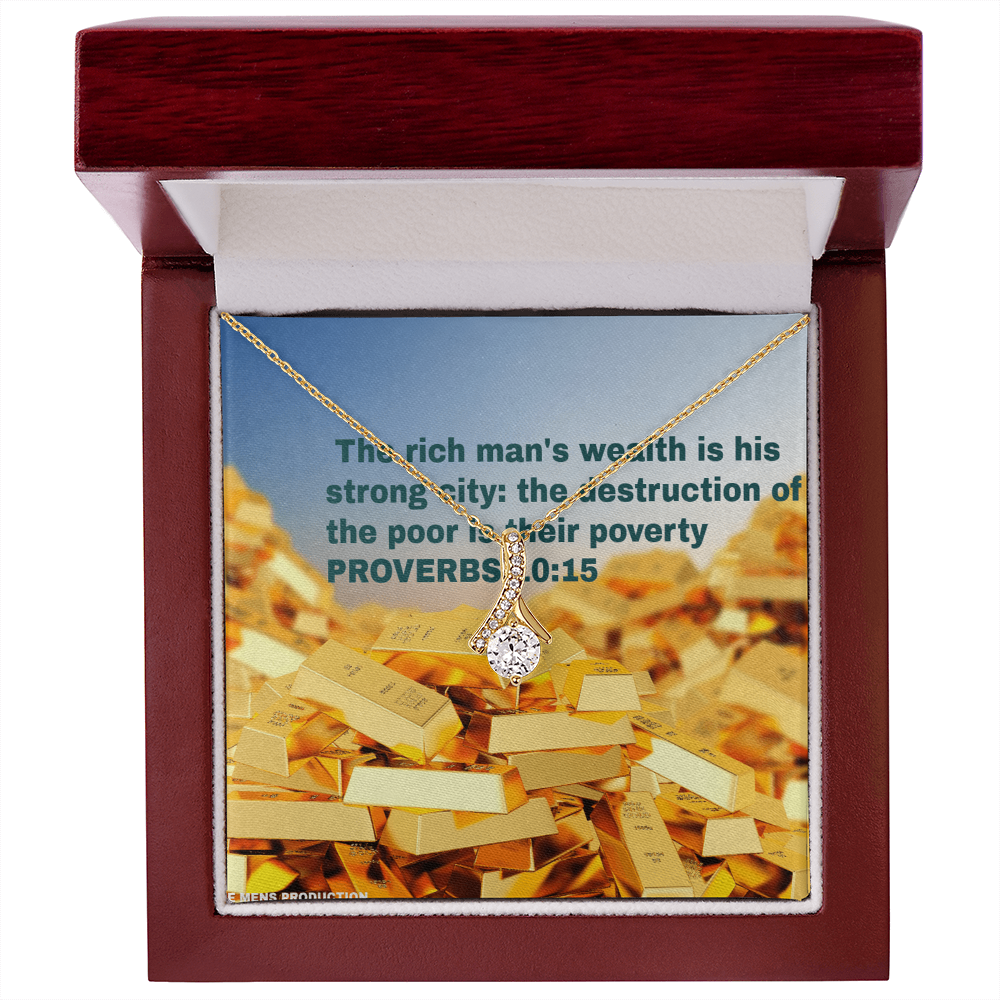 THE RICH MAN'S WEALTH Alluring Beauty Necklace (Yellow & White Gold Variants)