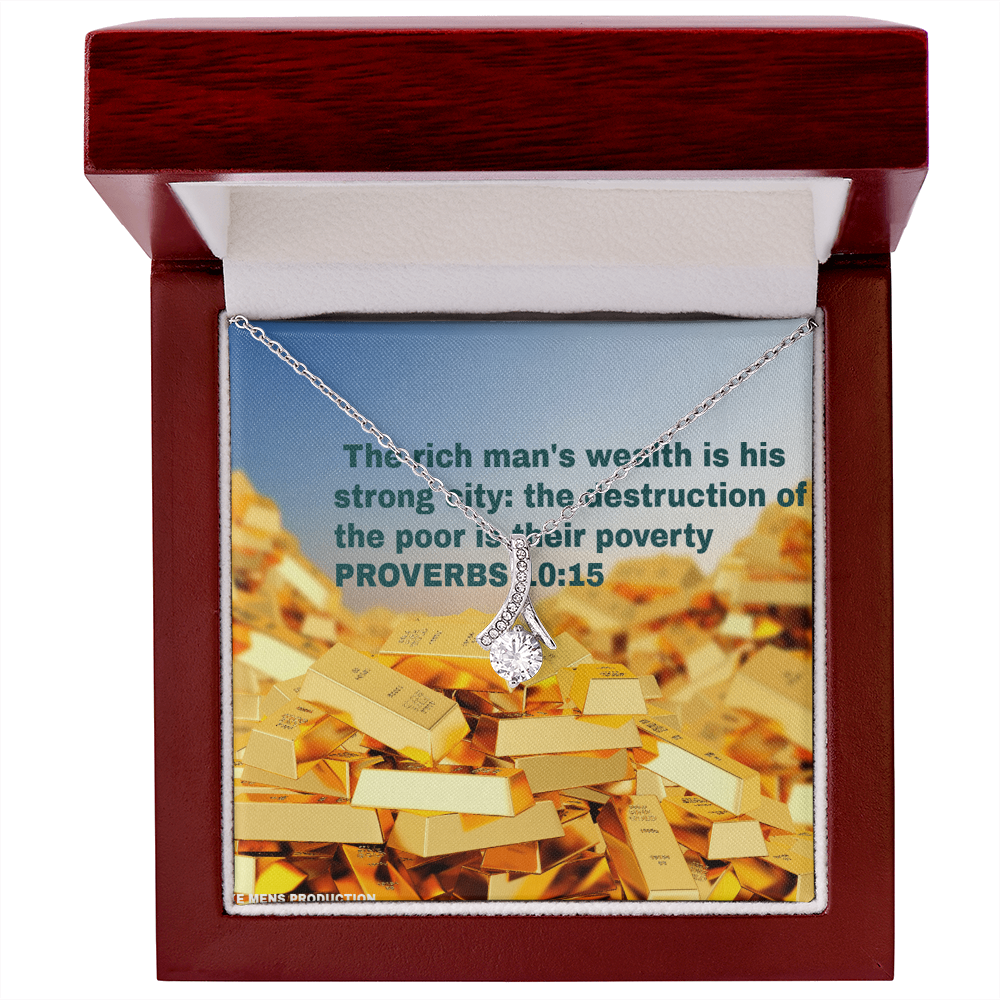 THE RICH MAN'S WEALTH Alluring Beauty Necklace (Yellow & White Gold Variants)