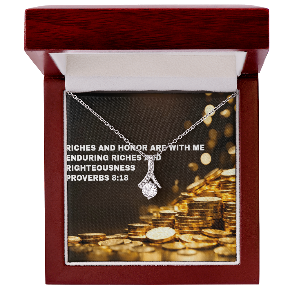 RICHES AND HONOR Alluring Beauty Necklace (Yellow & White Gold Variants)