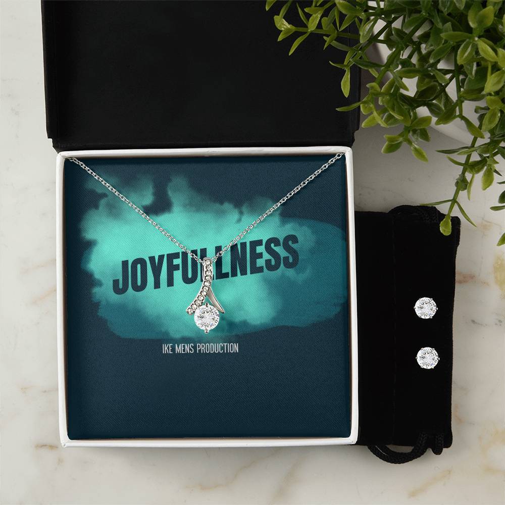 JOYFULLNESS Alluring Beauty + Clear CZ Earrings
