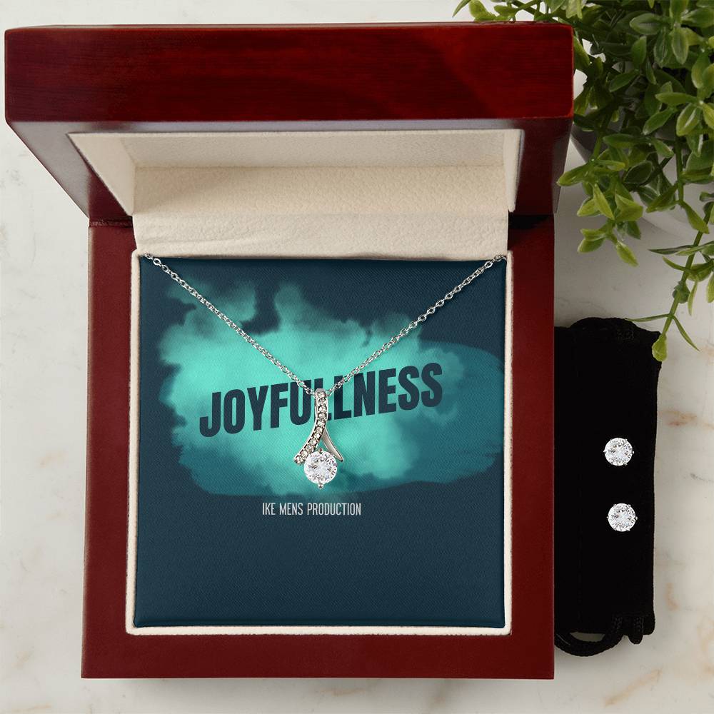JOYFULLNESS Alluring Beauty + Clear CZ Earrings