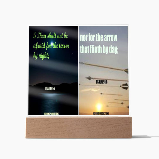 IKE MENS Scripture Collage Acrylic Square Plaque